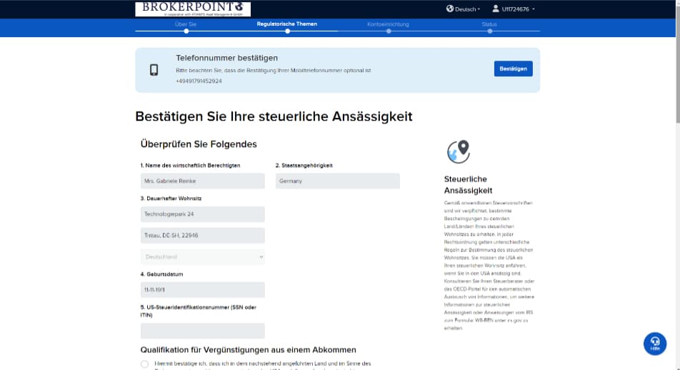 Einlagensicherung für Kundengelder bei Brokerpoint